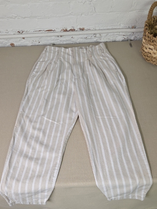 Abercrombie & Fitch Pants - Abercrombie Linen 90s Style/ High Waist/ Pinstripe Size Med